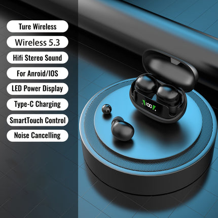 Wireless Headphones - Impossibly Compact Peanut Design,