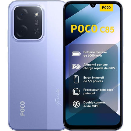 XIAOMI POCO C85, 6+128GB Smartphone, 6.9-Inch 120Hz Display, 7.99mm Design,