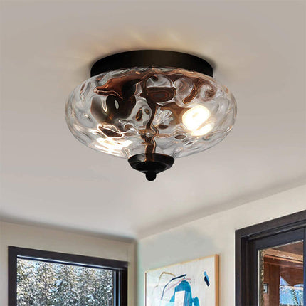 Bedroom Advanced Modern Minimalist Embedded Glass Ceiling Lamp