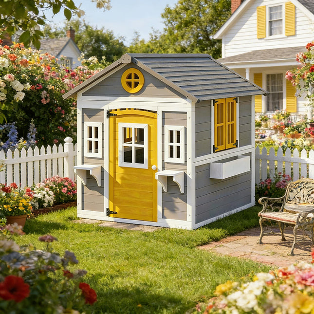 Backyard Playhouse,Wooden Playhouse,Outdoor Playhouse