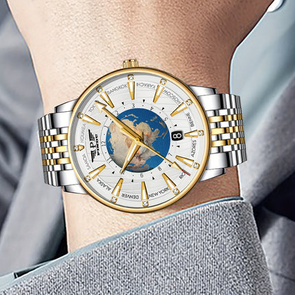 Men'S Automatic Watch - Business & Formal Watch with Stainless Steel Strap, Mechanical Movement,