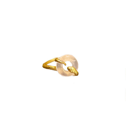 Peace Knot Spirit Snake Ring With An Open Design For The Index Finger