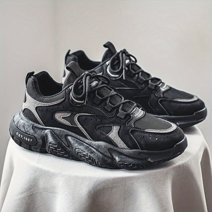 Men'S All-Season Low-Top Sneakers - Casual & Sporty Outdoor Shoes with Breathable Fabric