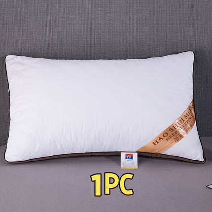 1-Core Hotel Set - Modern Bed Pillows Suitable for Adults & Students, Machine-Washable Soft Non-Deforming Comforter-Filler, - Home & Dorm Use, Fiber Bedding (No)
