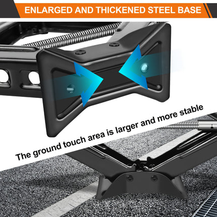 1pc Scissor Jack 2 Ton Lift Jack Compact Car Jack Kit For Auto, SUV, RV, MPV With Saving Effort Ratchet Design