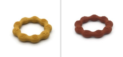 Full Three-dimensional Baby Silicone Teether Baby Molars Holding Round Teether