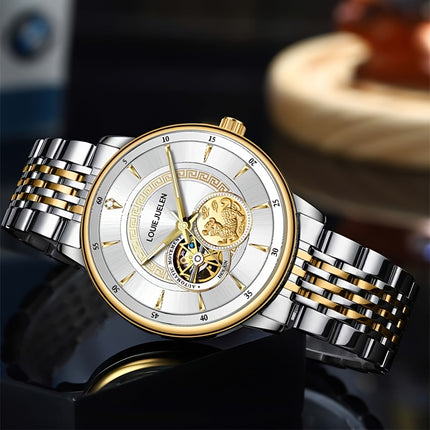 Men's & Women's Luxury Stainless Steel Mechanical Watch with Movement