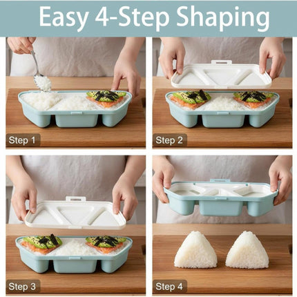 Foldable Creative Bento Box Onigiri Mold Set