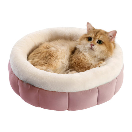 Donut Dog Beds For Small Dogs - Round Cat Beds For Indoor Cats Washable