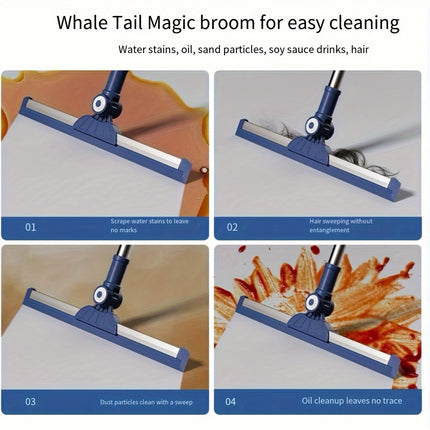 Magic Whale Tail Silicone Scraper - Extendable, Reusable, Brushless Cleaning Tool