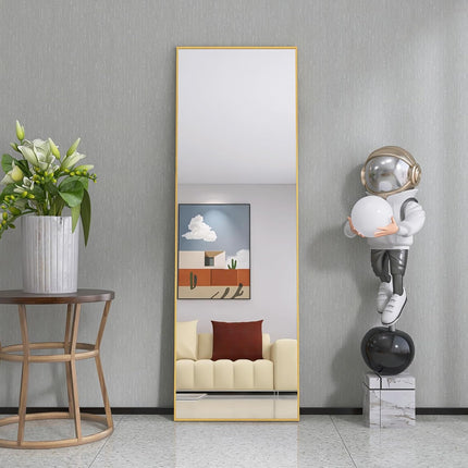 Full-Length Mirror, Large Freestanding Mirror, Floor Mirror, Full-Length Wall Mirror with Aluminum Frame