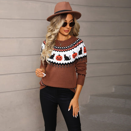 Women's Oversized Knit Christmas Sweater