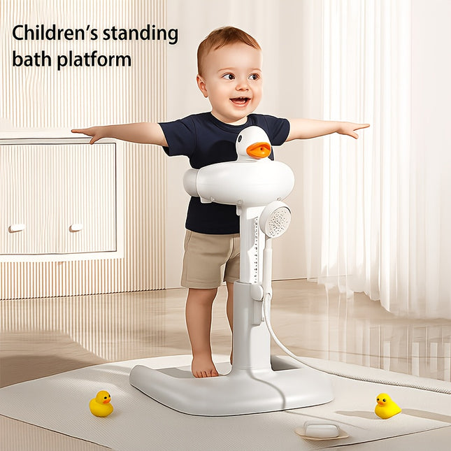 Baby Standing Bath Tub, Foldable Children's Bathing Stand for Home Use, Suitable