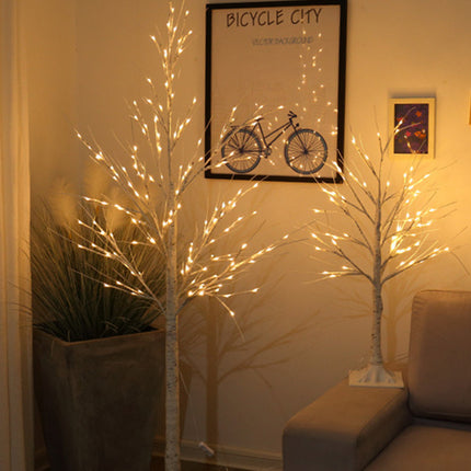 LED Lights Simulation Luminous Christmas Tree Background Decoration