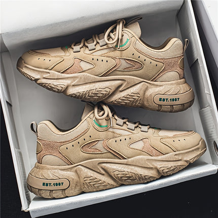 Men'S All-Season Low-Top Sneakers - Casual & Sporty Outdoor Shoes with Breathable Fabric