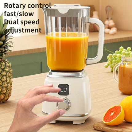 Juicer, Compact Home Blender with USB Rechargeable LED Display, Fast/Slow Speed Adjustment