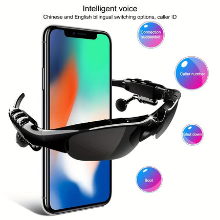 Wireless glasses Stereo Sound Playing Music Call Earphones, Heat And Cold Resistant Wireless