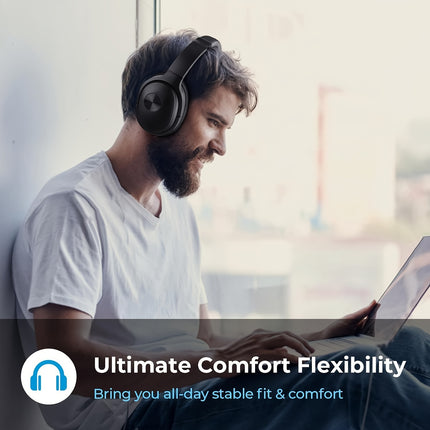 Hybrid Active Noise Cancelling Headphones Wireless Headphones