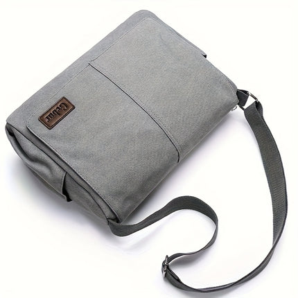 Bag Canvas Shoulder Bag For Men Women, Sling Backpack With Side Pockets, Bookbag For College