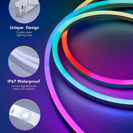 12V24V Bluetooth WIFI5 M RGBIC Colorful Music Neon Light