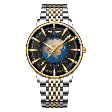 Men'S Automatic Watch - Business & Formal Watch with Stainless Steel Strap, Mechanical Movement,