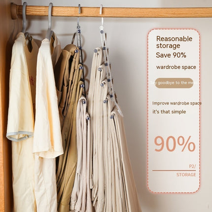Folding Pant Rack Multifunctional Multi-layer Hanger Storage Fantastic