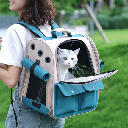 Large Capacity Portable Cat Pet Shoulder Bag - Perfect for Outings and Travel!