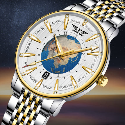 Men'S Automatic Watch - Business & Formal Watch with Stainless Steel Strap, Mechanical Movement,