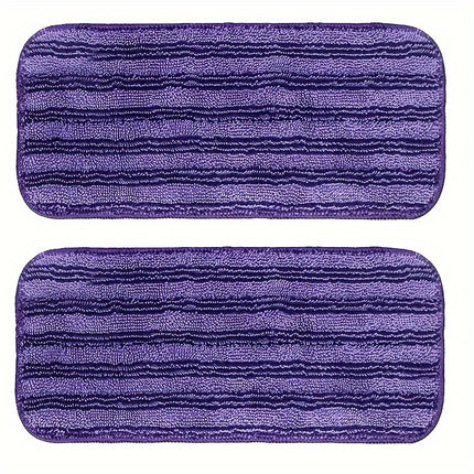 Mop Pads Reusable, Strong Absorption, Pet Hair Pickup, Dust and Dirt Grips, Cleaning Accessories, 2 Pack