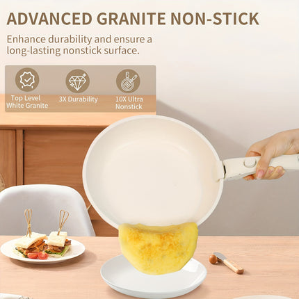 13pcs Pots And Pans Set, Nonstick Granite Cookware Set,