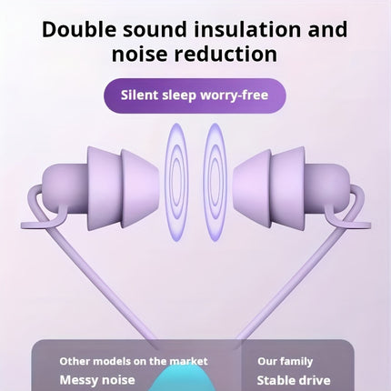Wireless ASMR Sleep In-Ear Headphones with Noise Cancellation, High Sound Quality, and Microphone