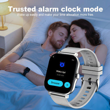 Full-Screen Touch Smartwatch with Call and Message Notifications, Fitness