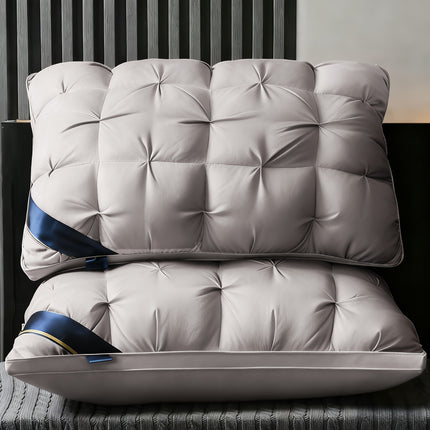 2pcs/1pc Luxury 5-Star Hotel Quality Pillows - 800g Deep Sleep Neck Support