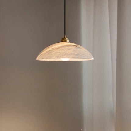 Spanish Marble Restaurant Three-head Round Light Luxury Bar Aisle Light Designer Model Coffee Dining Table Chandelier