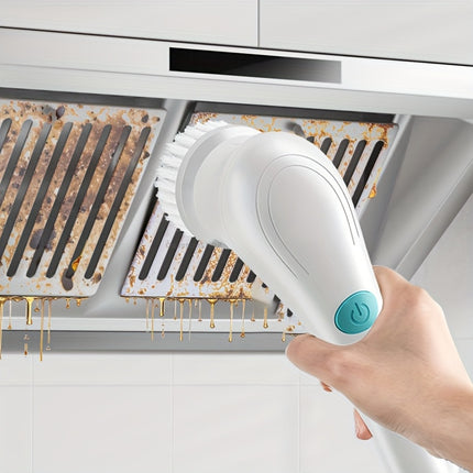 The dolphin electric rotating cleaning brush has a replaceable head and is USB - charged