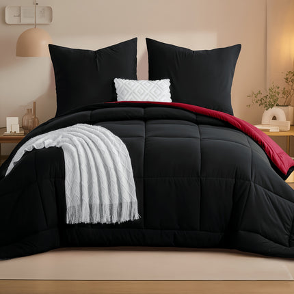 2/3pcs Duvet Set, Cosy And Lightweight Quilt, Reversible Comforter with 80x80 Pillowcases, 300GSM Filling,