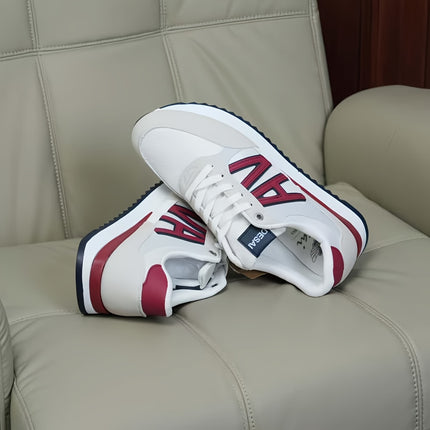 Stylish Men's Fashion Sneakers - Casual Sports Shoes with Graphic Design, All-Season
