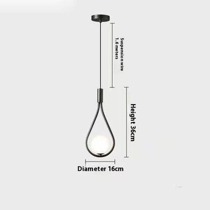 Bedroom Bedside Simple Innovative Decoration Small Droplight