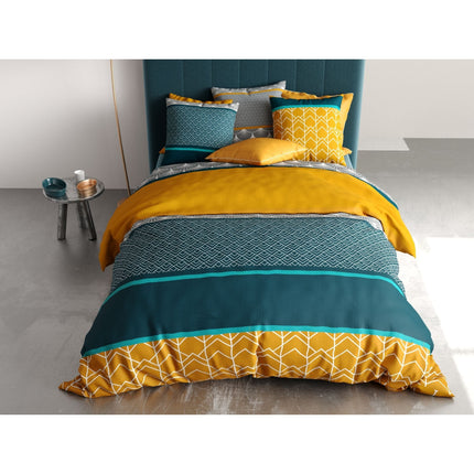 Bedding Set - 100% Cotton 57 Thread Count Duvet Cover - 220 x 240 cm