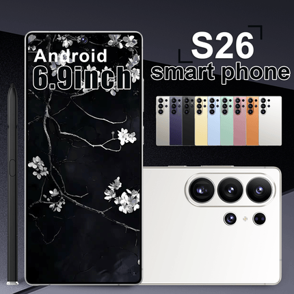 S26 Ultra Upgraded Version S25 Ultra Stylish Unlocked Android Phone, 8GB+256GB Storage,