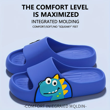 2 pcs  Cute Cartoon Slippers - Beach Casual Open-Toe Sandals, Suitable for Indoor And Outdoor Use