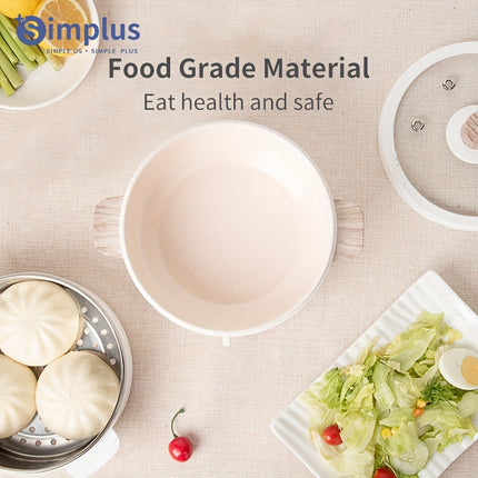 Simplus 1pc Multifunctional Large-Capacity Electric Cooker, Steaming And Boiling, Stainless Steel Steamer,