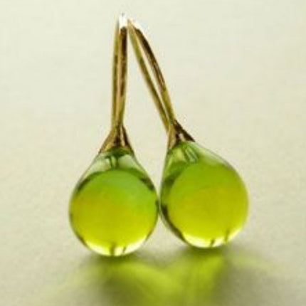 Nine-color Inlaid Cat's Eye Earrings
