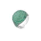 White Gold Green Diamond / Adjustable Opening