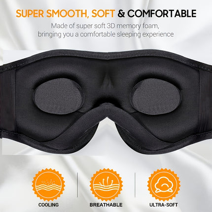 Wireless BT Headphones - Ultimate 3D Sleeping Solution for Side Sleepers, Travelers and Gift Seekers