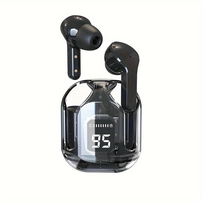 Wireless Headphones - Colorful Sports Game Music Companion with LED Digital Power Display