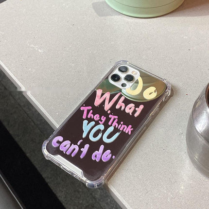 Japan And South Korea I Mirror Letter Mobile Phone Case Ideas