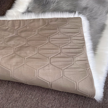 1pc Plush Bedroom Mat Indoor Simple Long Pile Washable Thickened 6cm Artificial Wool Mat