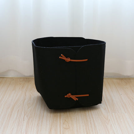 Felt Foldable Dirty Laundry Bucket  Basket Sundries