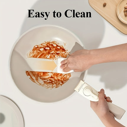 5pcs Ceramic Nonstick Kitchen Pots And Pans Set Cookware Sets With Detachable Handle,